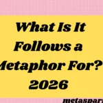 What Is It Follows a Metaphor For? 2026